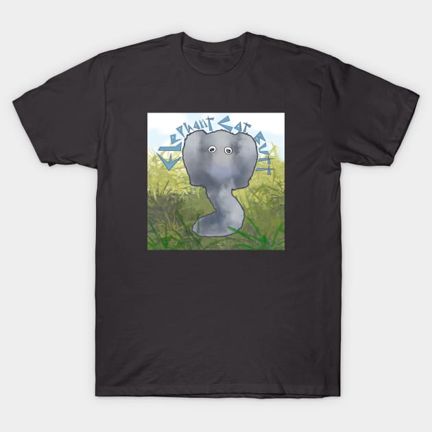 Google Eye Elephant Cat Butt T-Shirt by TAP4242